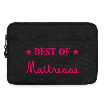 MAÎTRESSE. MERCI. MERCI MAÎTRESSE - Sacoche pour ordinateur portable 13 pouces - noir - Devant