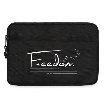 Freiheit: Leichter Vogelflug - Laptoptasche 13" - Schwarz - Vorne