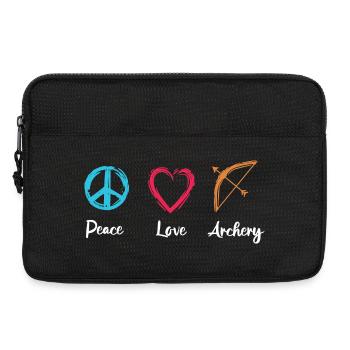 Peace Love Archery - Laptop bag 13" - black - Front