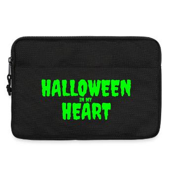 Halloween in My Heart Typography Design - Laptop bag 13" - black - Front