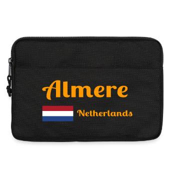 Almere Pays-Bas - Imprimés élégants - Sacoche pour ordinateur portable 13 pouces - noir - Devant