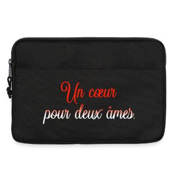 Heart for Two Molten Souls - Laptop bag 13" - black - Front
