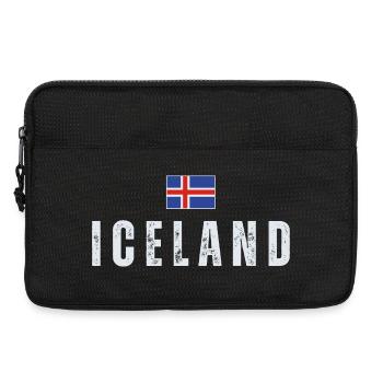 Icelandic Pride, Icelandic flag - Laptop bag 13" - black - Front
