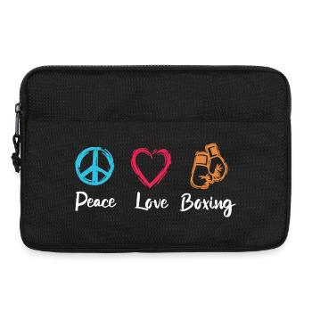 Peace Love Boxing - Laptop bag 13" - black - Front
