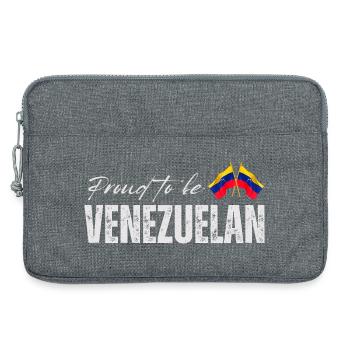 Fier vénézuélien, j’adore le Venezuela - Sacoche pour ordinateur portable 13 pouces - gris chiné - Devant