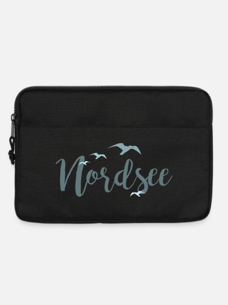 Vögel im Flug Wassermotiv Design - Laptoptasche 13" - Schwarz