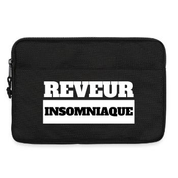 REVEUR INSOMNIAQUE - Humour noir - Sacoche pour ordinateur portable 13 pouces - noir - Devant