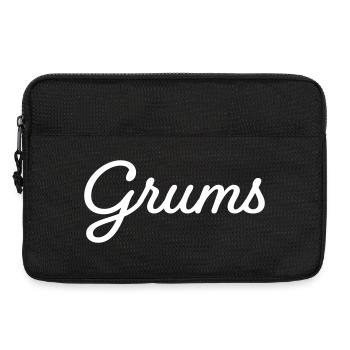 Grums white - Laptop bag 13" - black - Front