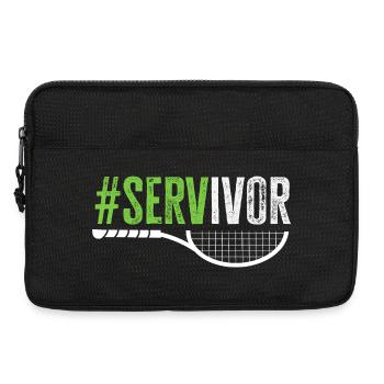 Tennis Player Servivor Lover Fun - Laptop bag 13" - black - Front