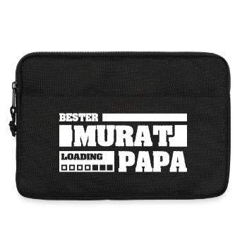 Father picture with funny loading bar for Murat - Laptop bag 13" - black - Front