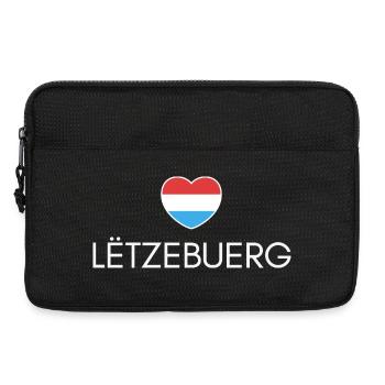 Cœur Luxembourg, j’adore le Luxembourg - Sacoche pour ordinateur portable 13 pouces - noir - Devant