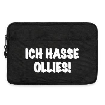I Hate Ollies - Skateboarding Trick Skater - Laptop bag 13" - black - Front