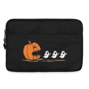 Cracking Pumpkin Ghost Parade - Laptop bag 13" - black - Front