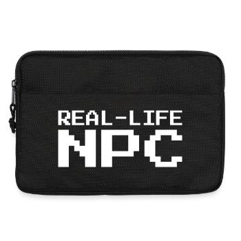 Real Life NPC Gaming - Laptoptasche 13" - Schwarz - Vorne