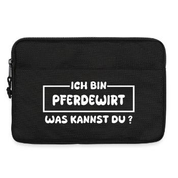 Gift for Horse Keeper - Laptop bag 13" - black - Front