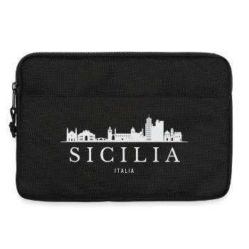 Sicily's skyline, Sicily Italy - Laptop bag 13" - black - Front