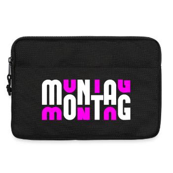 Monday White/Pink - Laptop bag 13" - black - Front