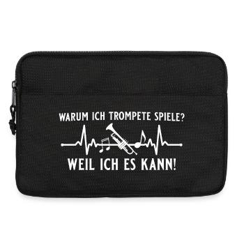 Trompette parce que je peux - Trompettiste - Sacoche pour ordinateur portable 13 pouces - noir - Devant