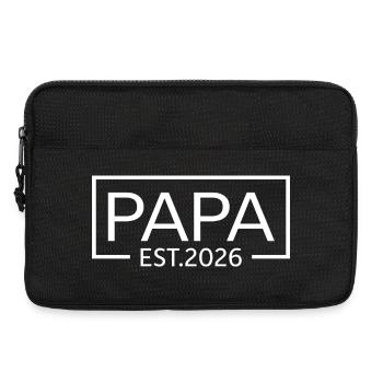 Papa 2026 Papi depuis 2026 Papa est 2026 - Sacoche pour ordinateur portable 13 pouces - noir - Devant