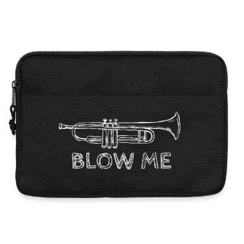 Lustiger Slogan-Trompetensketch - Laptoptasche 13" - Schwarz - Vorne