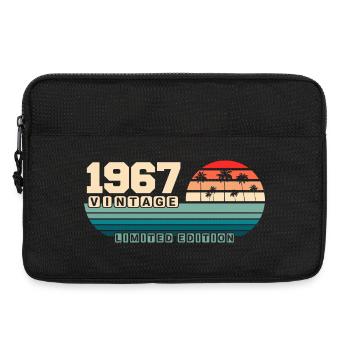 58e anniversaire 1967 Vintage 1967 Retro Sunset - Sacoche pour ordinateur portable 13 pouces - noir - Devant