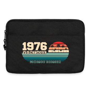 49e anniversaire 1976 Vintage 1976 Coucher de soleil rétro - Sacoche pour ordinateur portable 13 pouces - noir - Devant