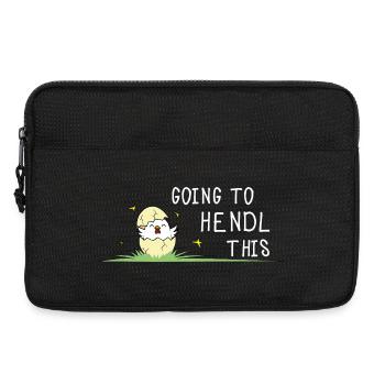 Going to Hendl This Chick Motif Chickens Saying - Laptop bag 13" - black - Front
