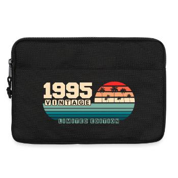 30th Birthday 1995 Vintage 1995 Retro Sunset - Laptop bag 13" - black - Front