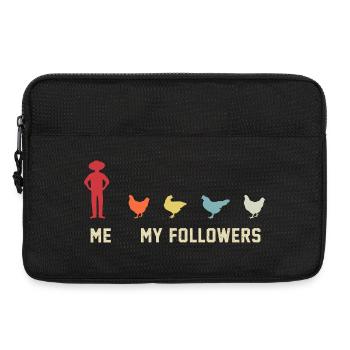 I mean follower chickens - Laptop bag 13" - black - Front