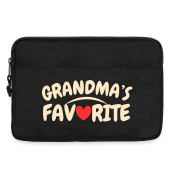 Grandma's Favorite Retro Typography, Heart Fun - Sacoche pour ordinateur portable 13 pouces - noir - Devant