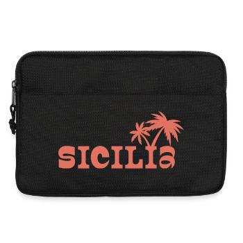 Coucher de soleil de Sicilia Palm Island - Sacoche pour ordinateur portable 13 pouces - noir - Devant