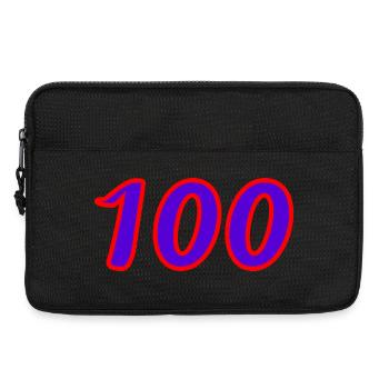 100. 100 ANS. 100e ANNIVERSAIRE. ANNIVERSAIRE 100  - Sacoche pour ordinateur portable 13 pouces - noir - Devant