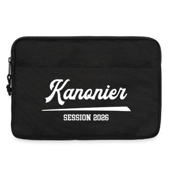 Kanonier Kostüm Karneval 2026 Karnevalsgarde Garde - Laptoptasche 13" - Schwarz - Vorne