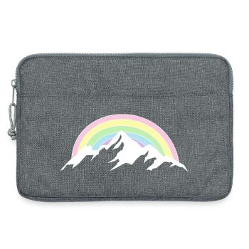 Mountain Rainbow Nature Lover - Laptop bag 13" - heather grey - Front