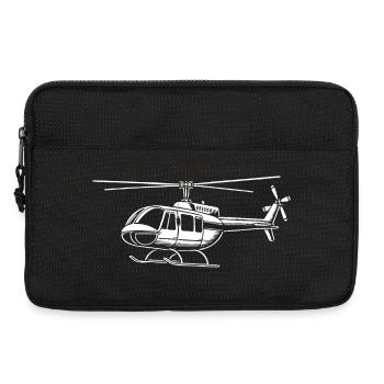 Hubschrauber Design für echte Helikopter Fans - Laptoptasche 13" - Schwarz - Vorne