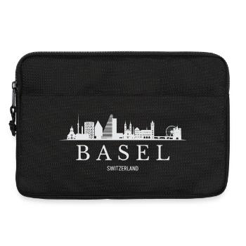 Basel Skyline, Basel Schweiz - Laptoptasche 13" - Schwarz - Vorne