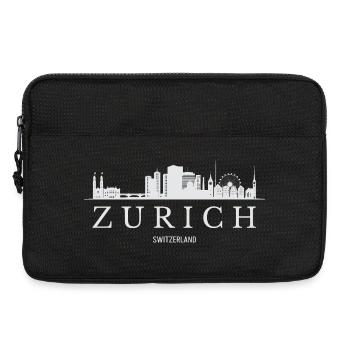 Zürich Skyline, Zürich Schweiz - Laptoptasche 13" - Schwarz - Vorne