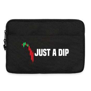 Just a dip stock market stock market trader - Laptop bag 13" - black - Front