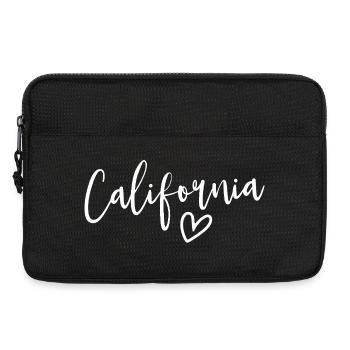 Les femmes de Cœur de Californie aiment la Californie - Sacoche pour ordinateur portable 13 pouces - noir - Devant