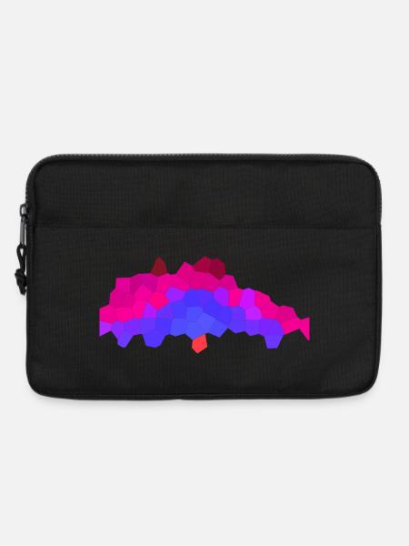 Berry Neon Horizon - Laptop bag 13" - black