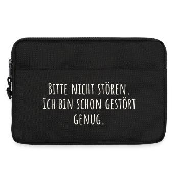 Bitte nicht stören. Ich bin schon gestört genug. - Laptop bag 13" - black - Front