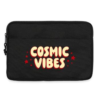 Kosmische Vibes Retro Shirt - Laptoptasche 13" - Schwarz - Vorne