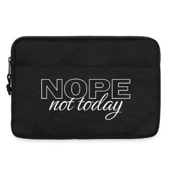 Nope Not Today Shirt – Funny Introvert Saying Tee - Laptoptasche 13" - Schwarz - Vorne