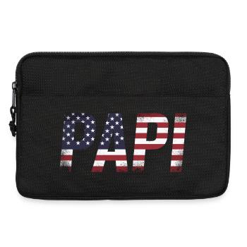 Daddy USA Flag Vintage Dad - Laptop bag 13" - black - Front