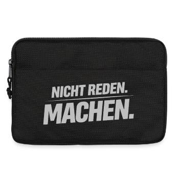 Lustiger Spruch Nicht reden machen Shirt Männer  - Laptoptasche 13" - Schwarz - Vorne