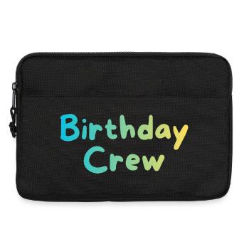 Birthday Crew - Laptoptasche 13" - Schwarz - Vorne