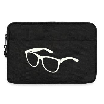 Sunglasses Silhouette Minimal Print - Laptop bag 13" - black - Front