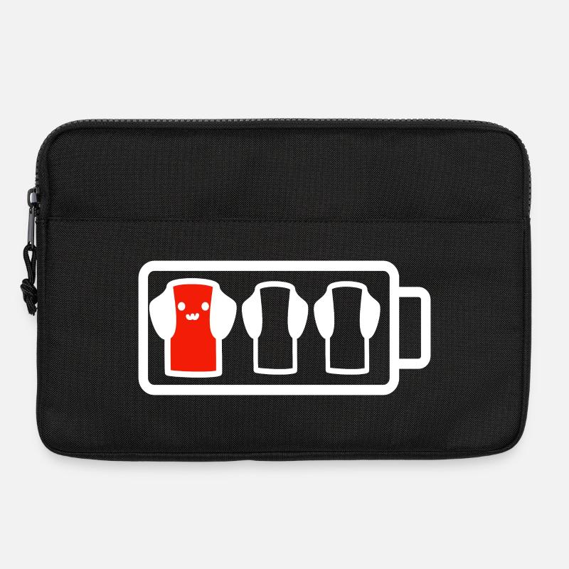 Schwacher Batteriehund - Laptoptasche 13" - Schwarz
