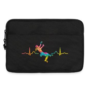 Boulderer heartbeat Bouldering Bouldering - Laptop bag 13" - black - Front