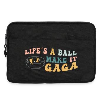 La vie est un vrai boulet, rends-la folle - Sacoche pour ordinateur portable 13 pouces - noir - Devant